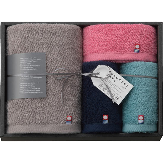 カラフルデイズ タオルセット ピンク