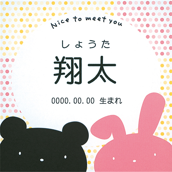カリーノ アニマルドーナツ 10個（名前入り）