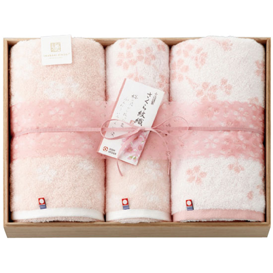さくら紋織　桜染め　タオルセット