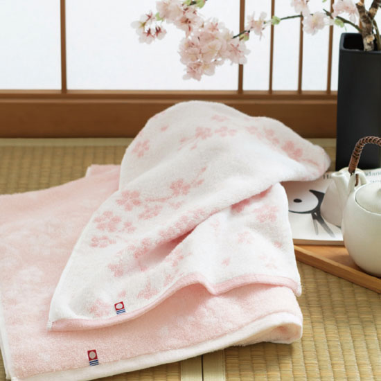 さくら紋織　桜染め　タオルセット