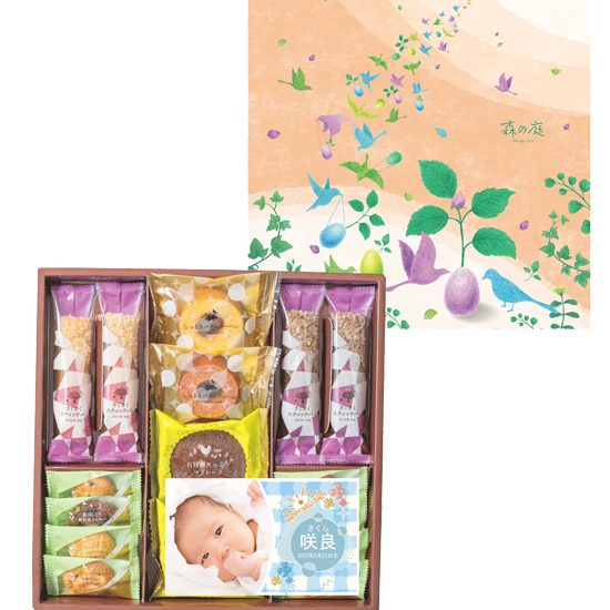 [Happy new baby写真入り]　森の庭 森の焼き菓子 芽吹き（16個入）