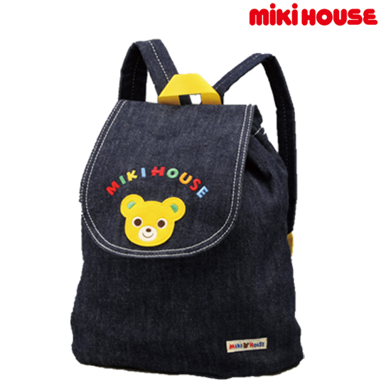 一升餅（紅白丸餅）ミキハウス リュック【ネイビー】セット