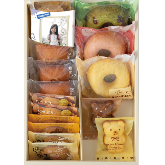 【入学入園】写真入りスイーツ 　バッケンモーツアルト　(Thankyou写真ラベル)