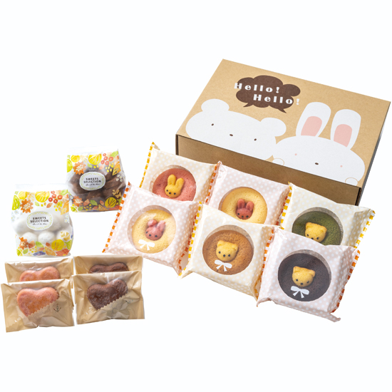 カリーノアニマルドーナツ＆ 焼菓子セット　名前入り