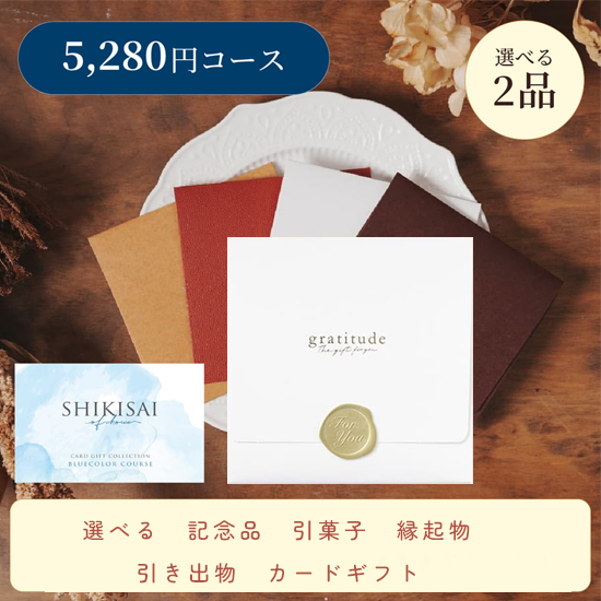 【封筒/ホワイト】SHIKISAI 2点 ブルーコース