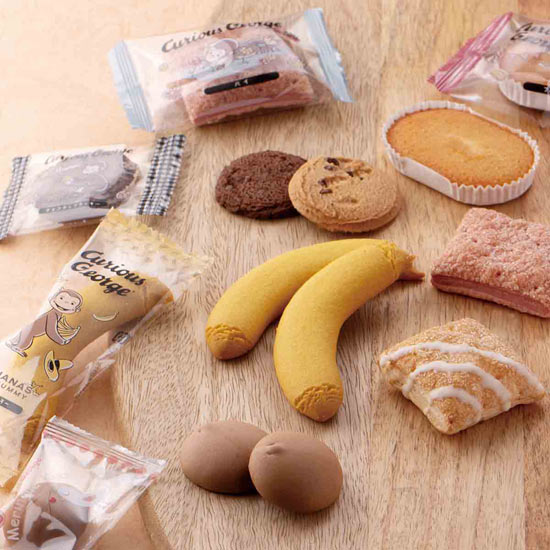 【入学入園】Thank you 写真入り おさるのジョージ スイーツセット